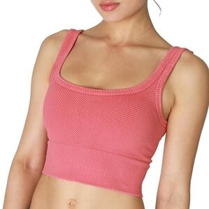 Nikibiki Pink Ribbed Crop Top